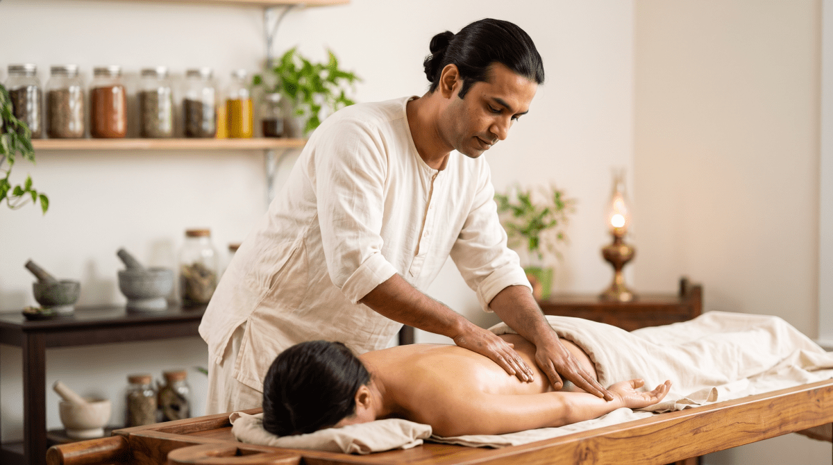 Ayurveda practice owner working on their new business idea