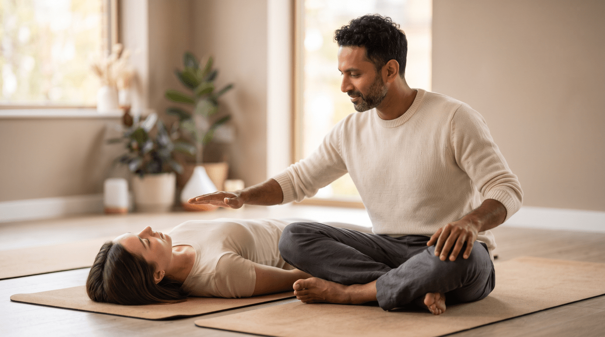 Breathwork owner working on their new business idea