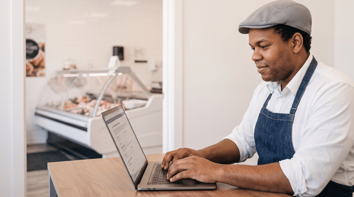 Butcher shop owner forming their LLC