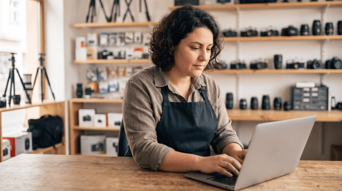 Camera and photo shop owner forming their LLC