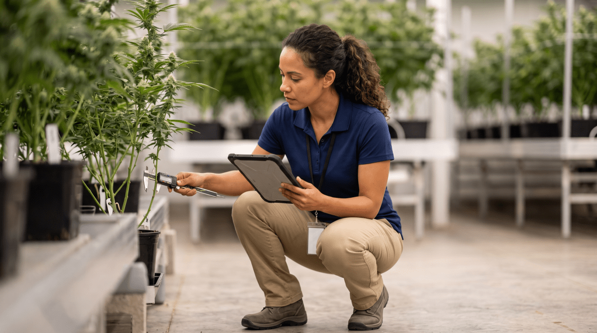 Cannabis compliance owner starting a business.