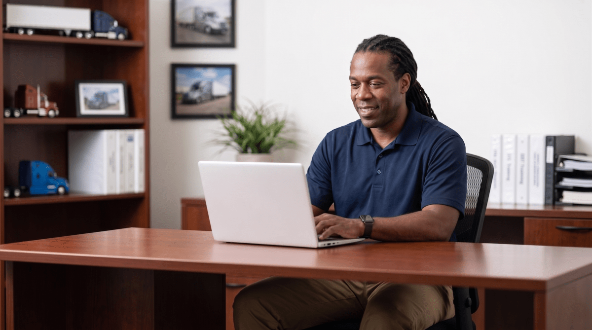 CDL training school owner starting a trucking school LLC from desk