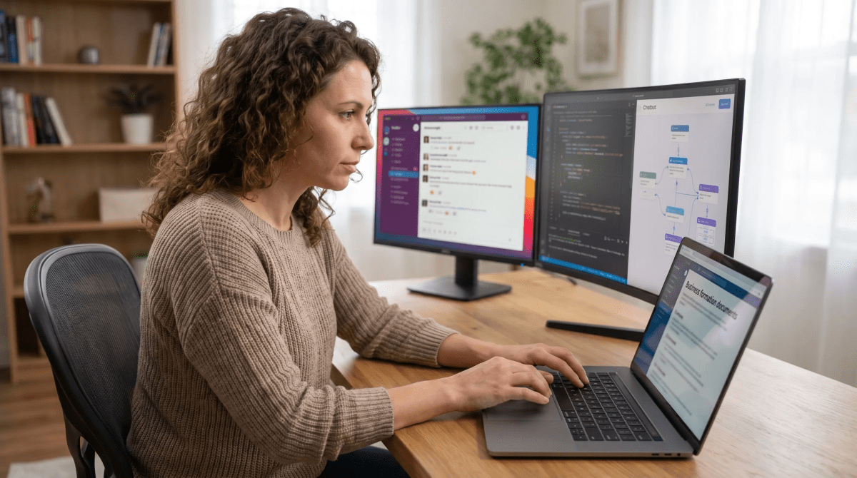 Chatbot development agency owner forming their LLC