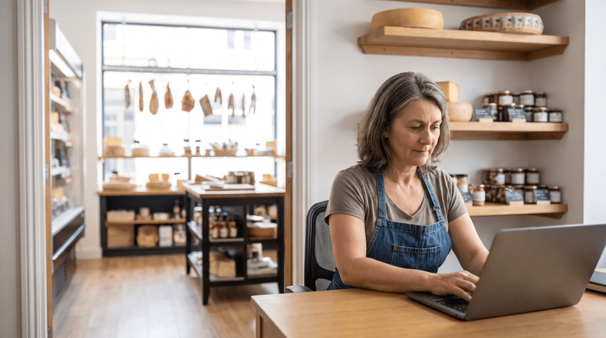 Cheese and charcuterie shop owner forming their LLC