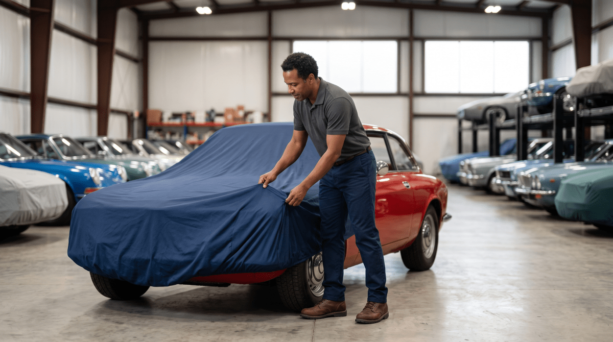 Classic car storage owner starting a business.