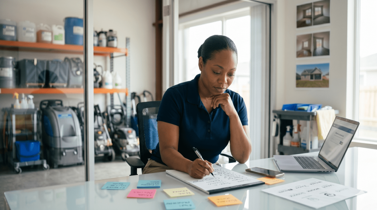 Cleaning professional naming a move-in move-out cleaning business