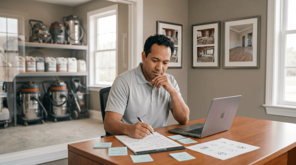 Cleaning professional naming a post-construction cleaning business