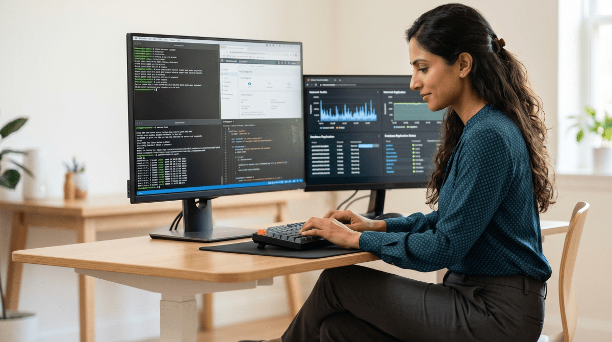 Cloud migration specialist migrating a client’s data to cloud computing platforms