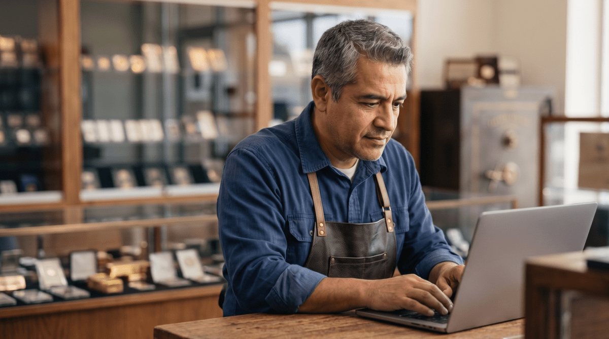 Coin and bullion shop owner forming their LLC