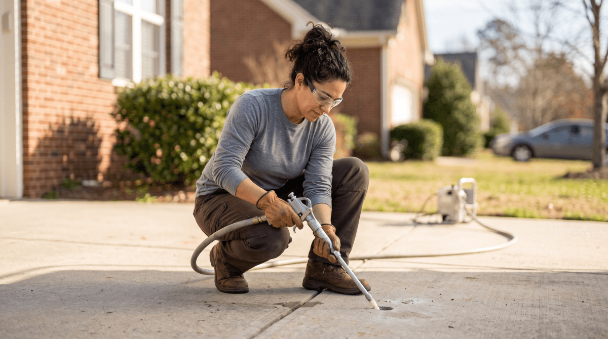 Concrete leveling owner starting a business.