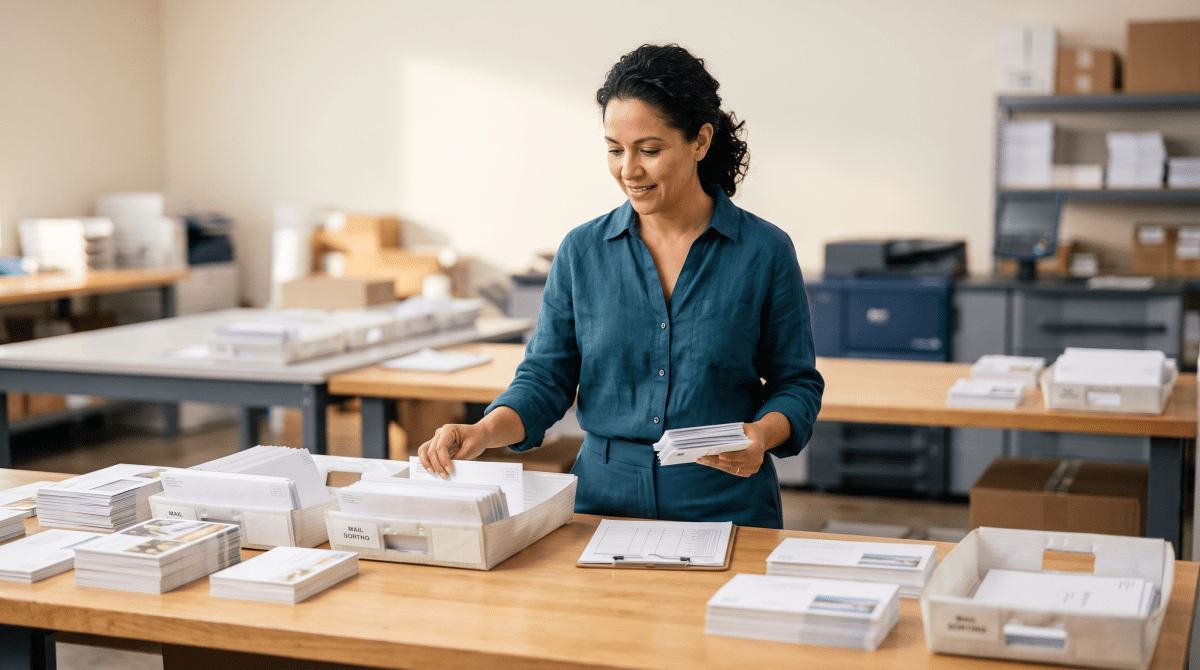 Direct mail agency owner starting a business.