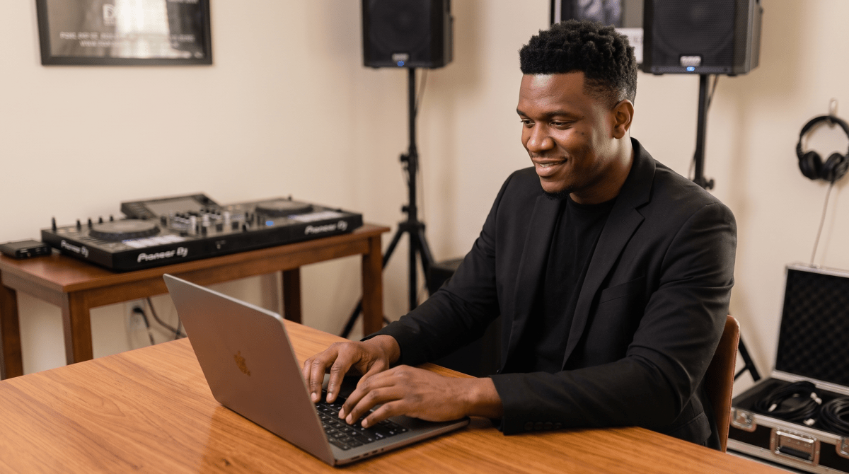 DJ business owner forming their LLC