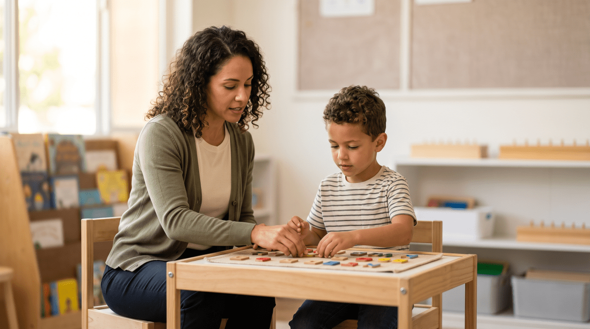 Dyslexia tutoring owner working on their new business idea