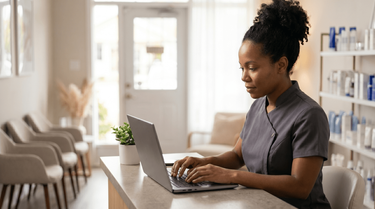 Esthetician studio owner creating an LLC for a skincare and beauty treatment business