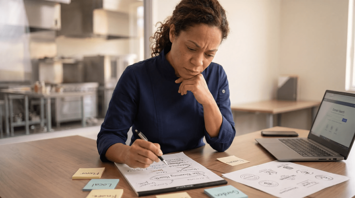 Food consulting business owner creating LLC business name ideas