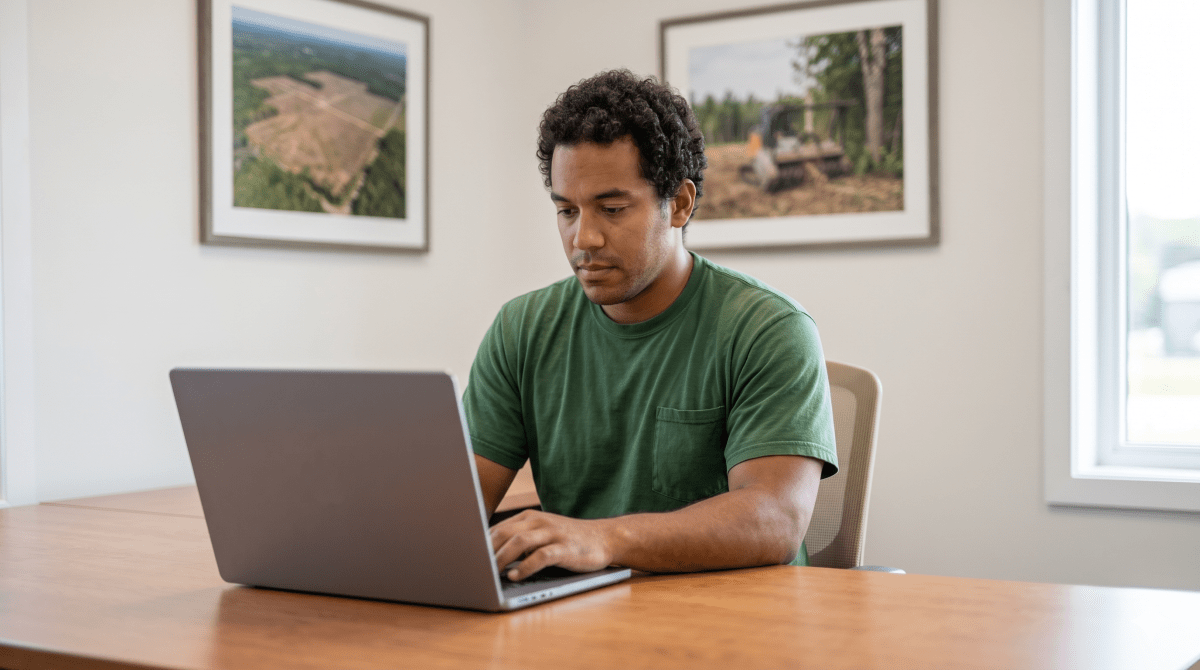 Forestry mulching business owner creating an LLC for a land clearing and forestry services company