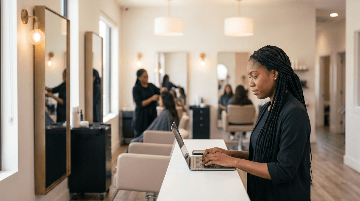Hair extensions studio owner forming their LLC