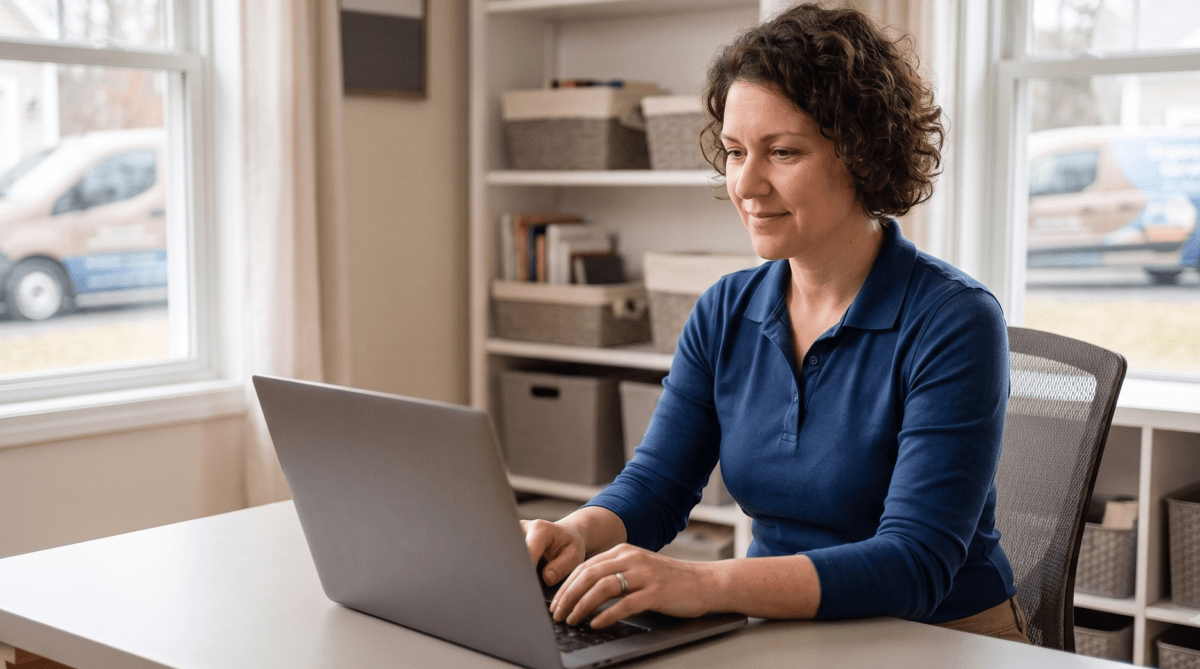 Home decluttering business owner forming their LLC