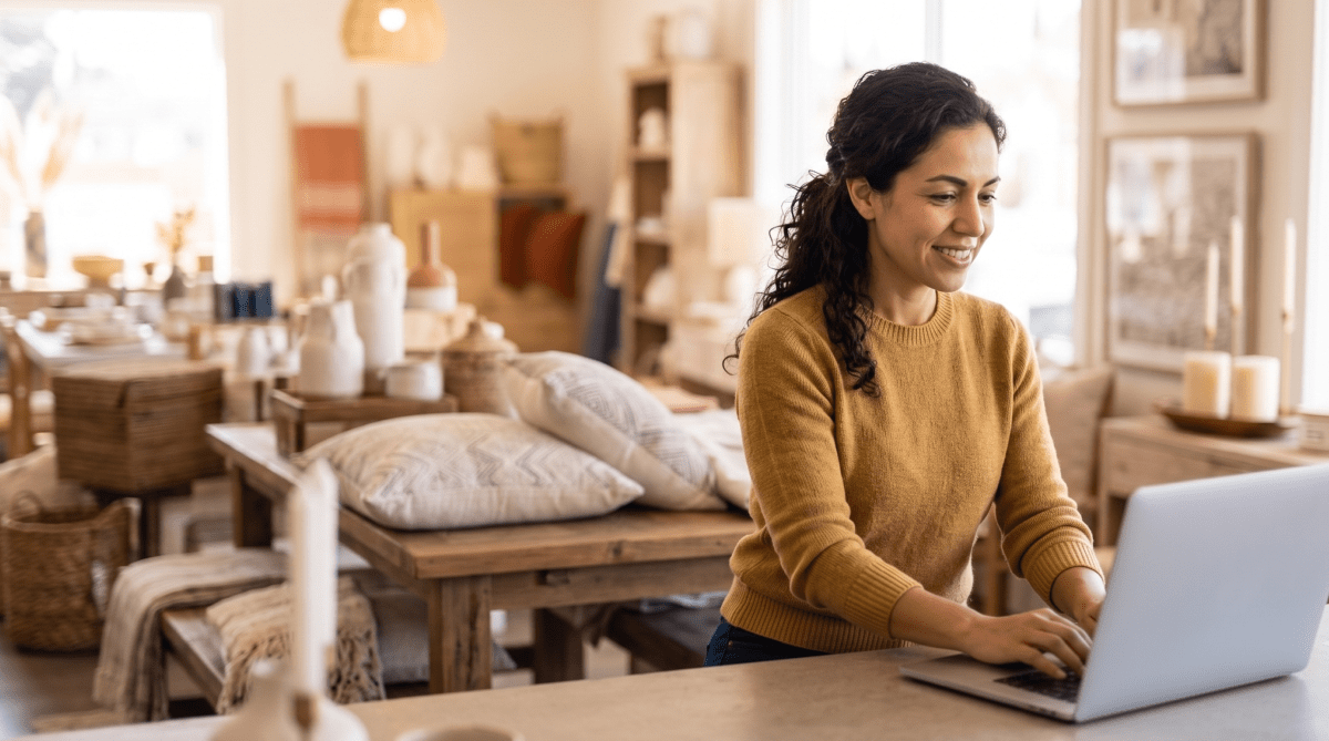 Home decor store owner forming their LLC