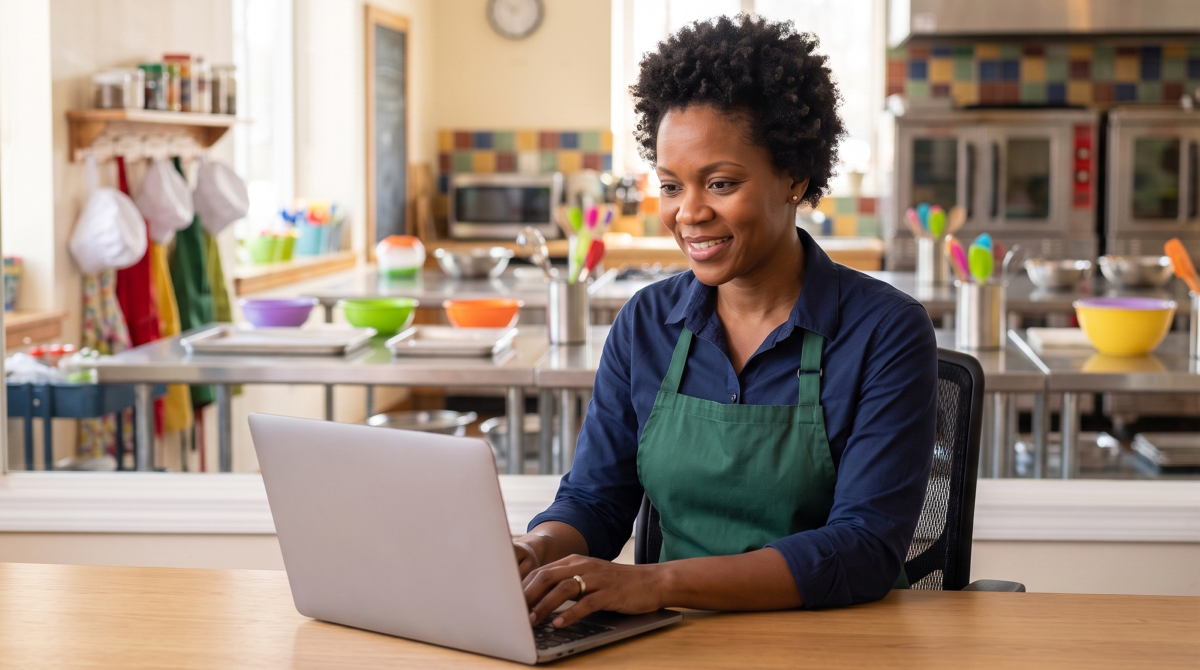 Kids cooking classes business owner forming their LLC