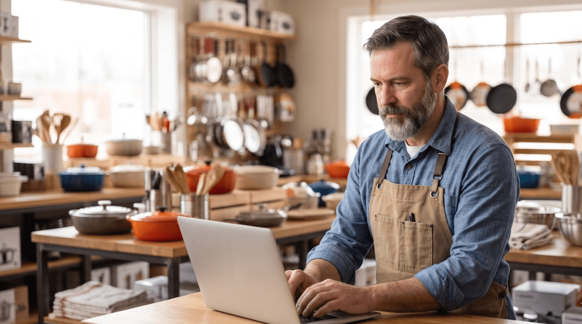 Kitchen supply store owner forming their LLC