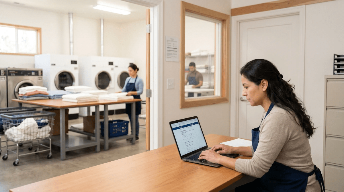 Laundry pickup and delivery business owner forming their LLC