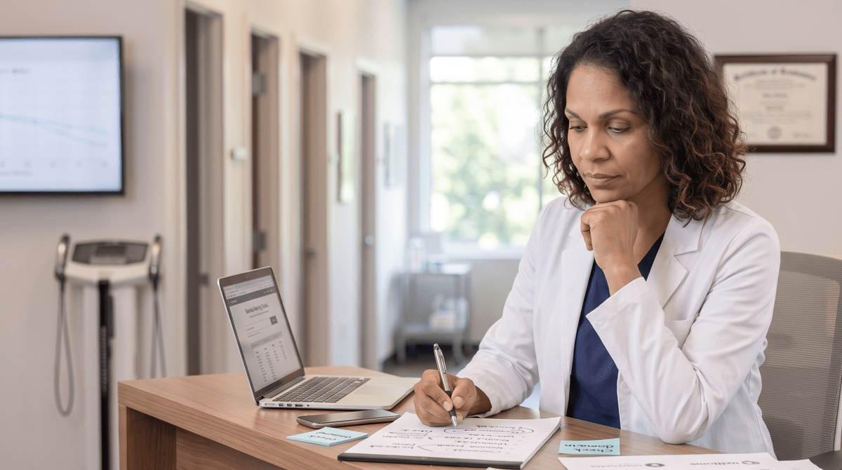 Medical weight loss owner brainstorming business name ideas