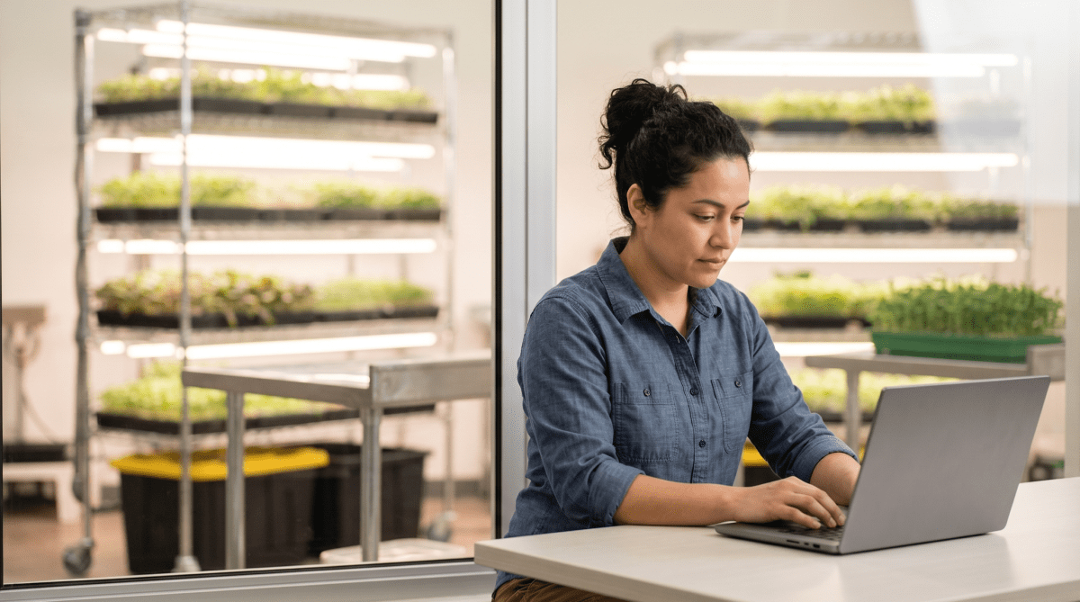 Microgreens delivery farm owner creating an LLC for a fresh produce and delivery business