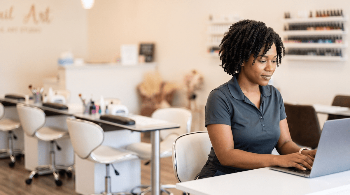 Nail art studio owner forming their LLC