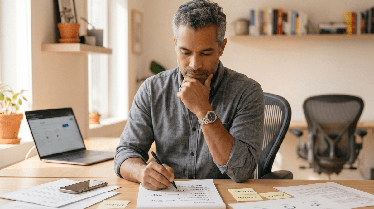 No-code development agency owner brainstorming business name ideas