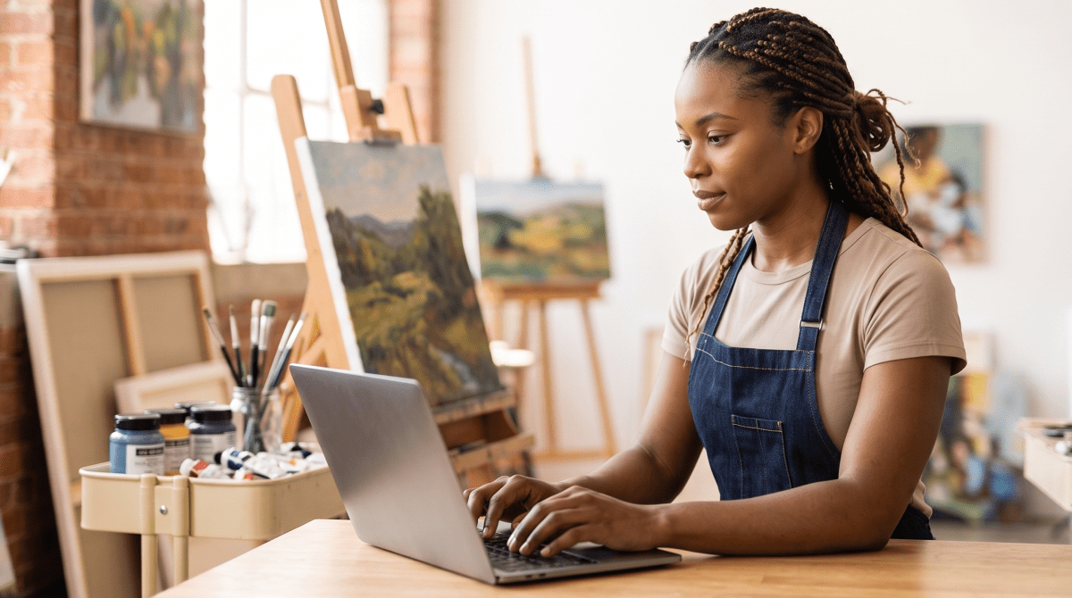 Oil painting studio owner forming their LLC