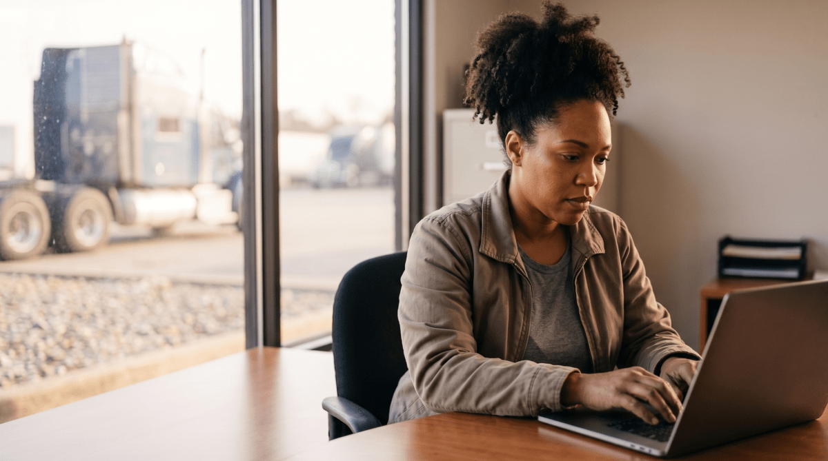 Owner-operator trucking business owner creating an LLC for a freight and logistics company