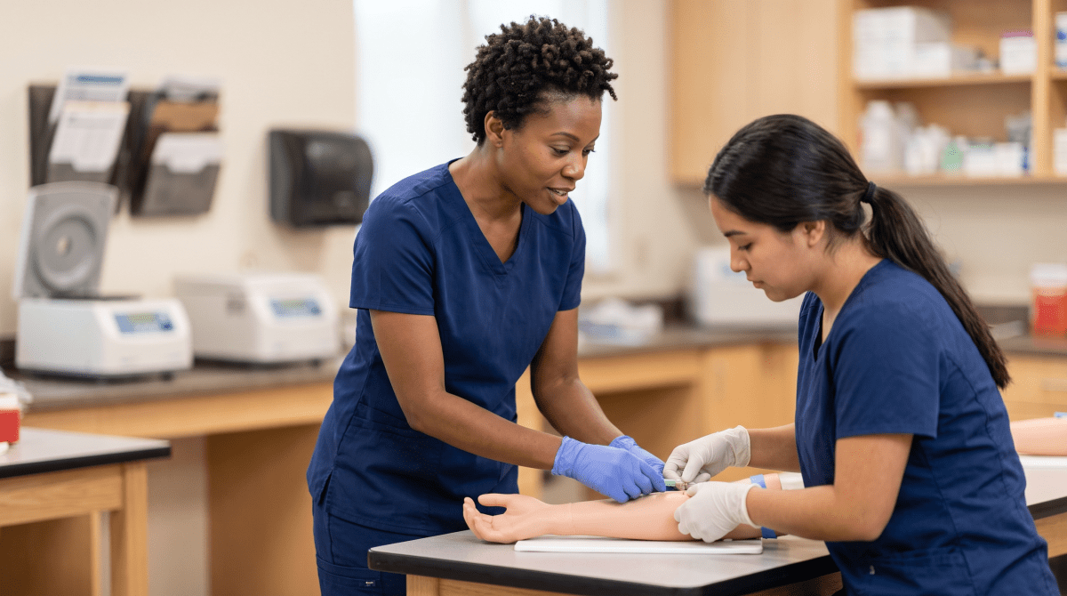Phlebotomy school owner starting a business.