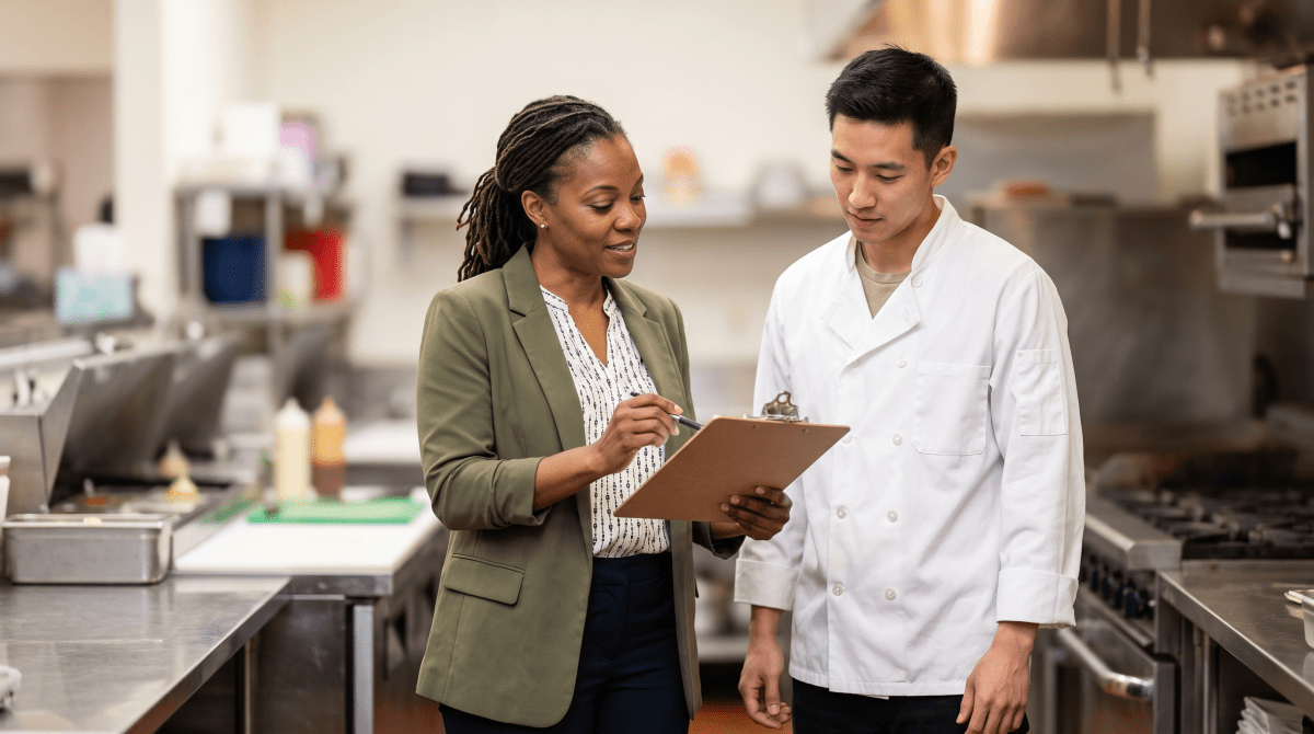 Restaurant consulting owner working on their new business idea