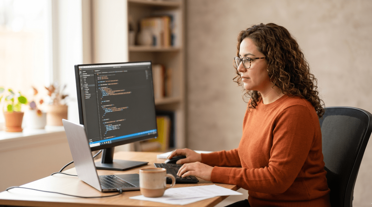 Shopify ecommerce setup and optimization agency owner building an online store for a retail business