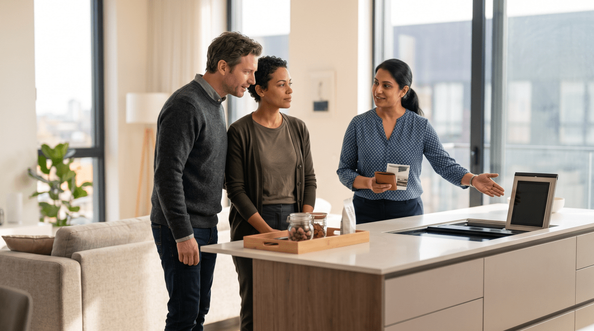 Short-term rental management business owner managing a short-term rental
