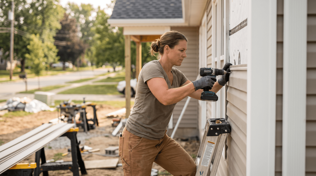 Siding installation owner starting a business.