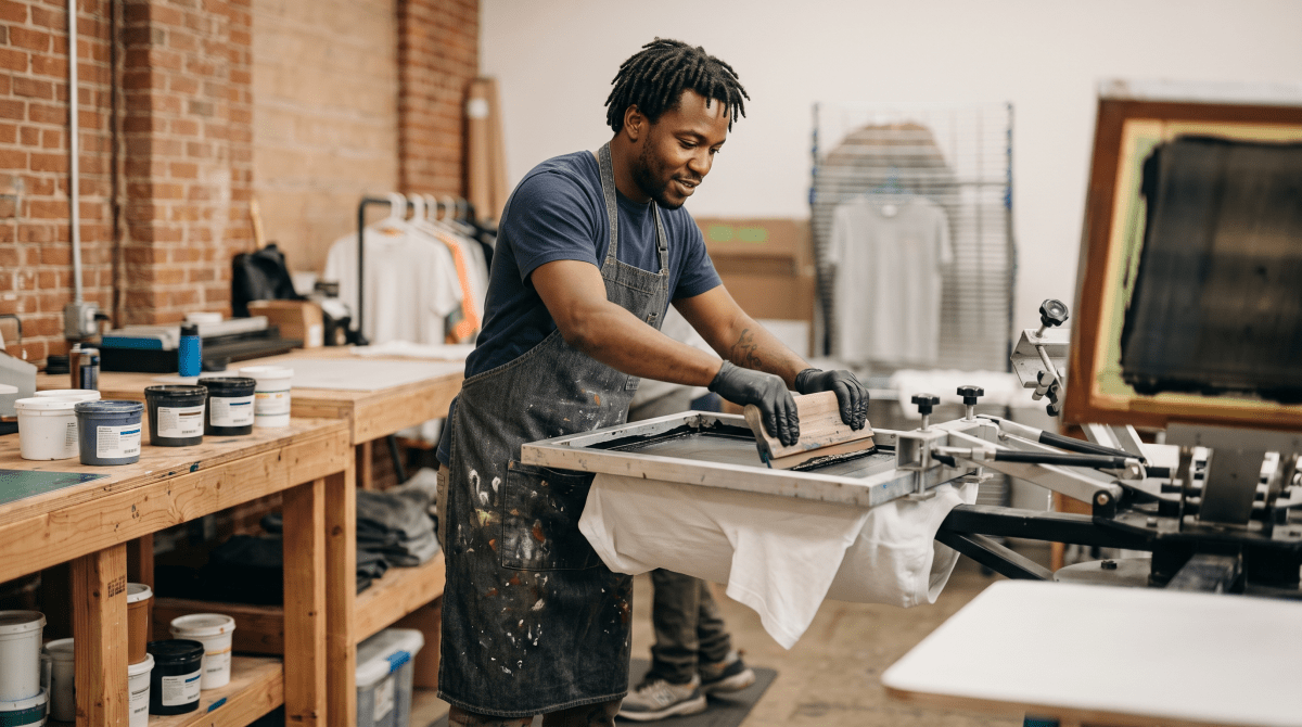 Streetwear brand owner working on their business