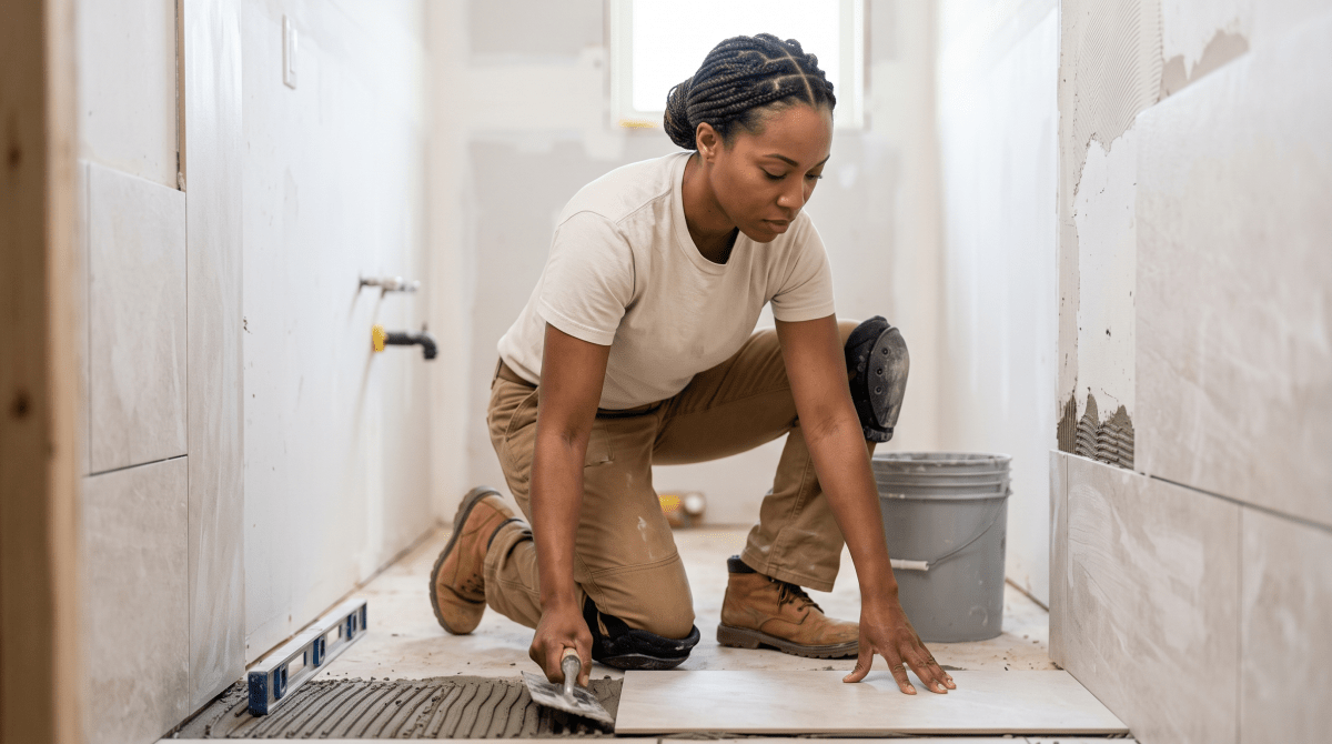 Tile and stone installer owner starting a business.