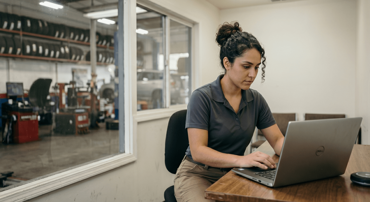 Tire shop owner creating an LLC for a tire sales and automotive repair business