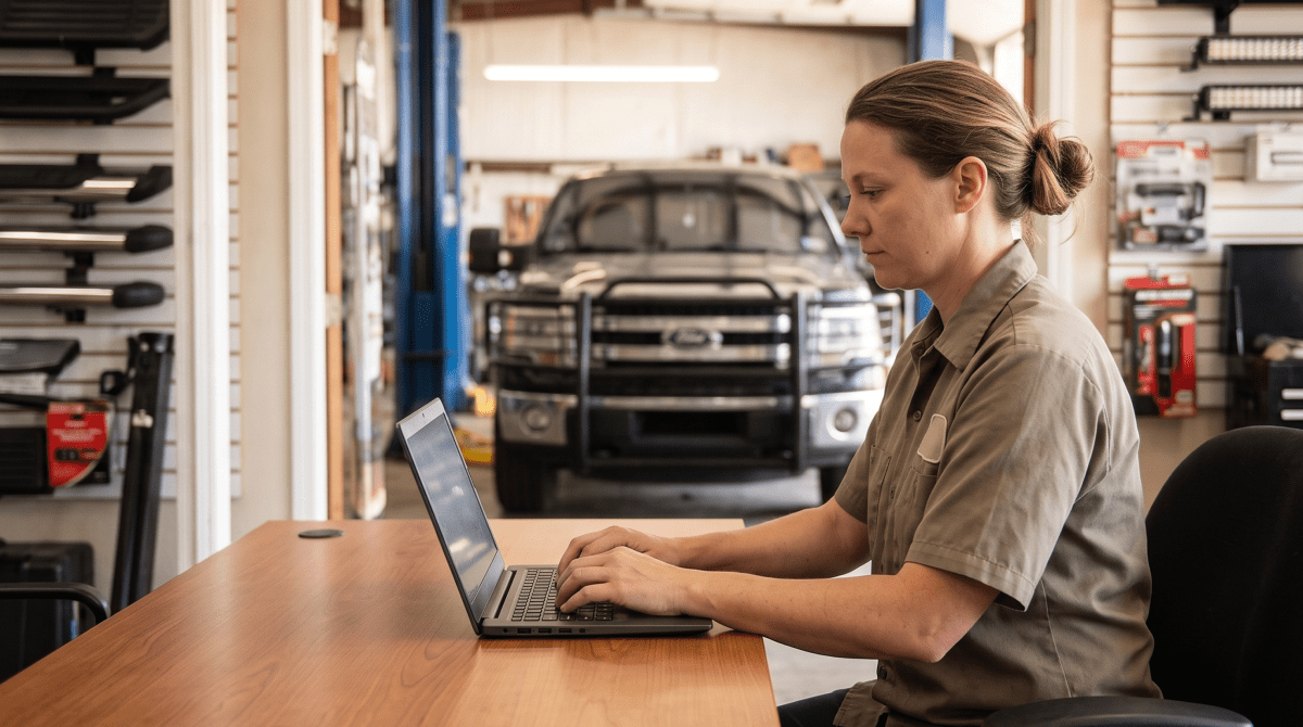 Truck accessories shop owner forming their LLC
