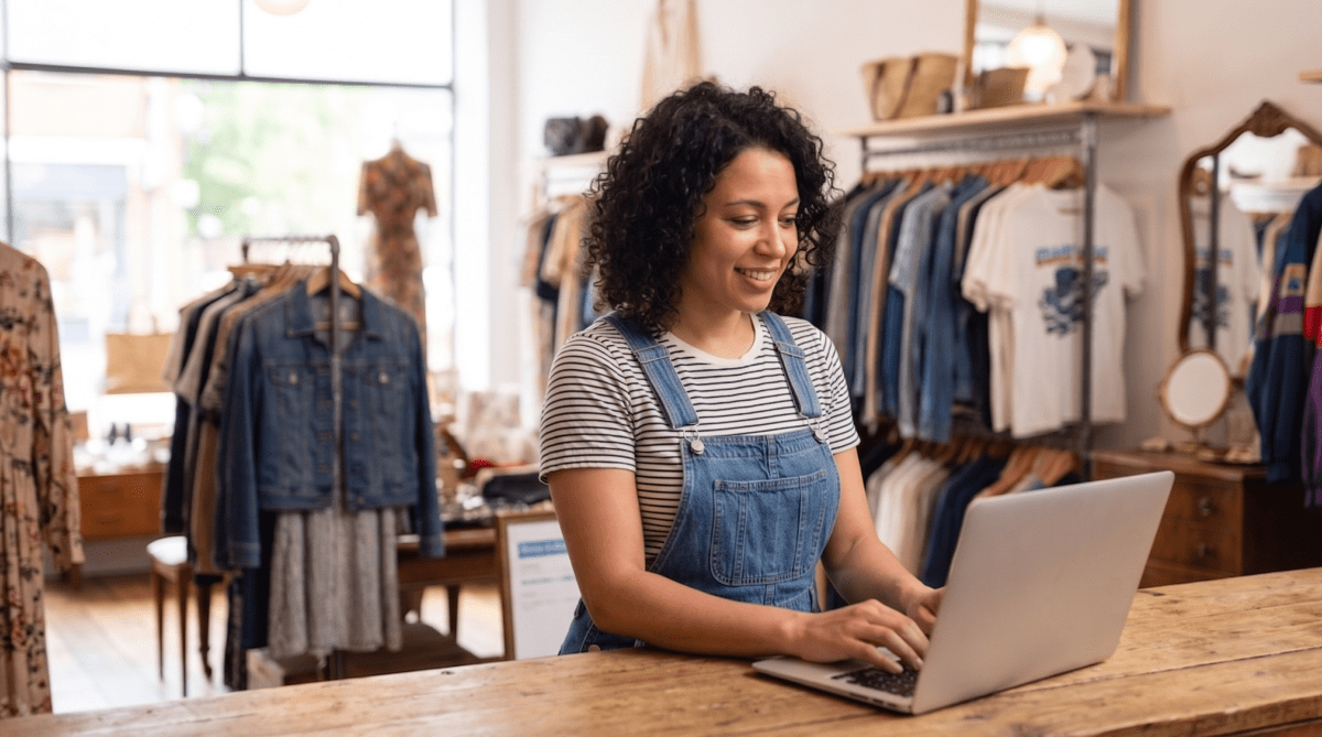 Vintage clothing store owner forming their LLC