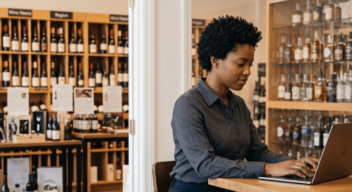 Wine and spirits shop owner forming their LLC