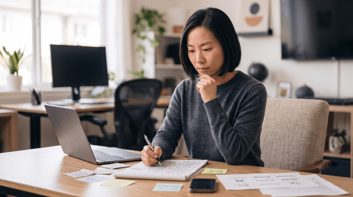 WordPress agency owner brainstorming business name ideas