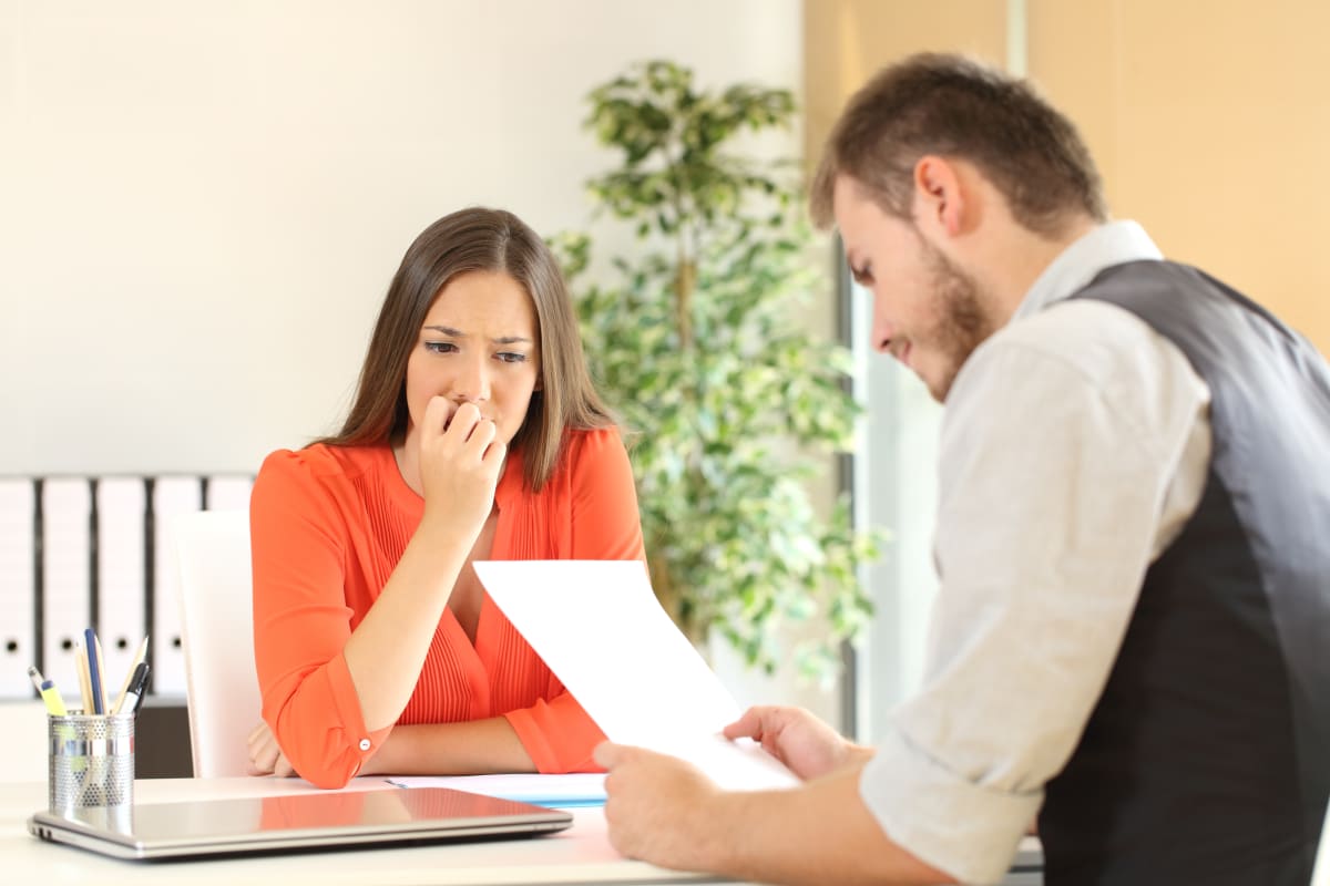 uncomfortable job interview