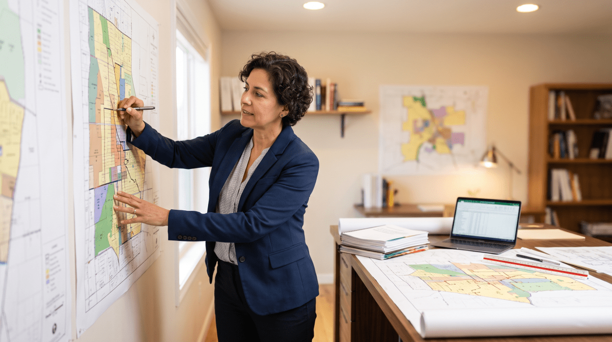 Zoning consulting owner working on their new business idea