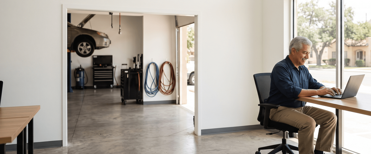 Auto shop owner transferring LLC ownership in Texas.
