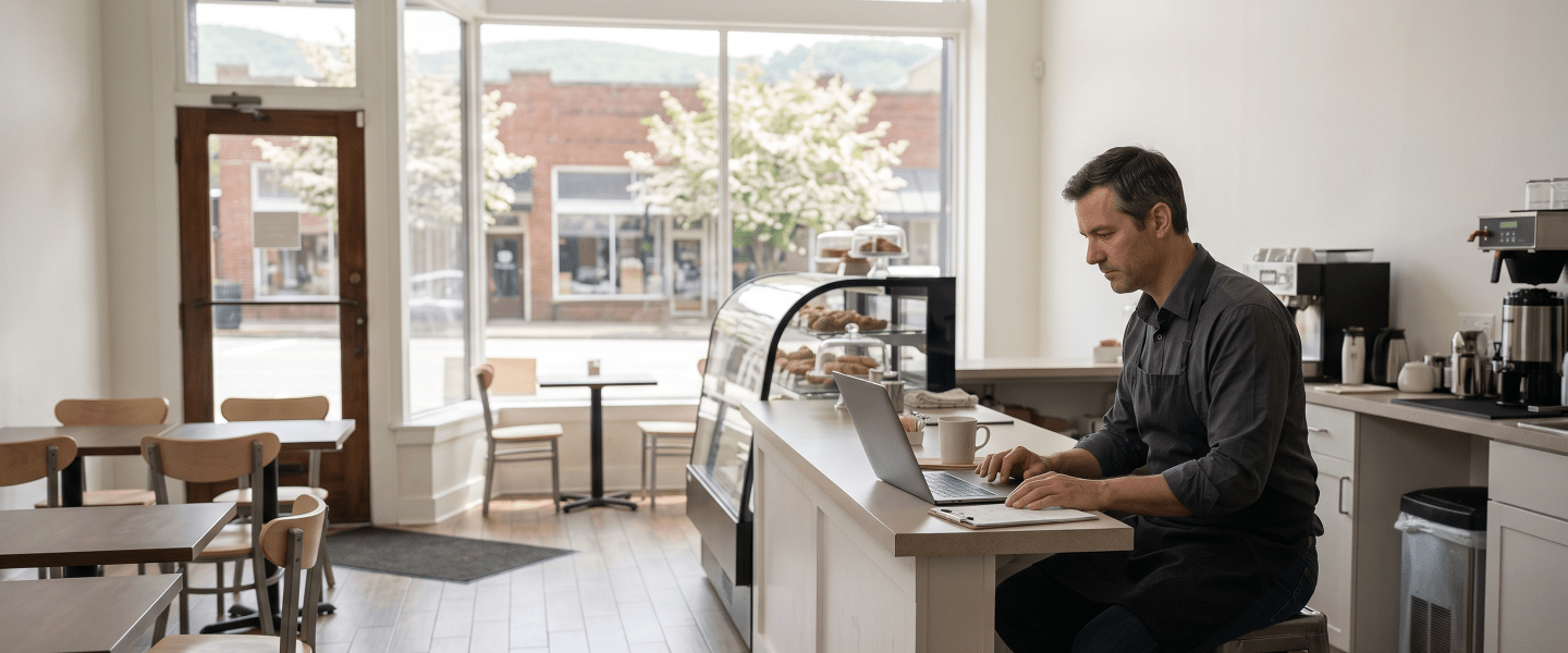 Cafe owner searching for a Georgia business.