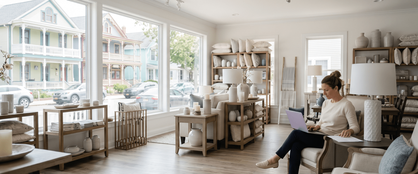 Home decor shop owner reserving a New Jersey LLC name.