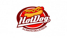 Hot Dog Delicious Logo